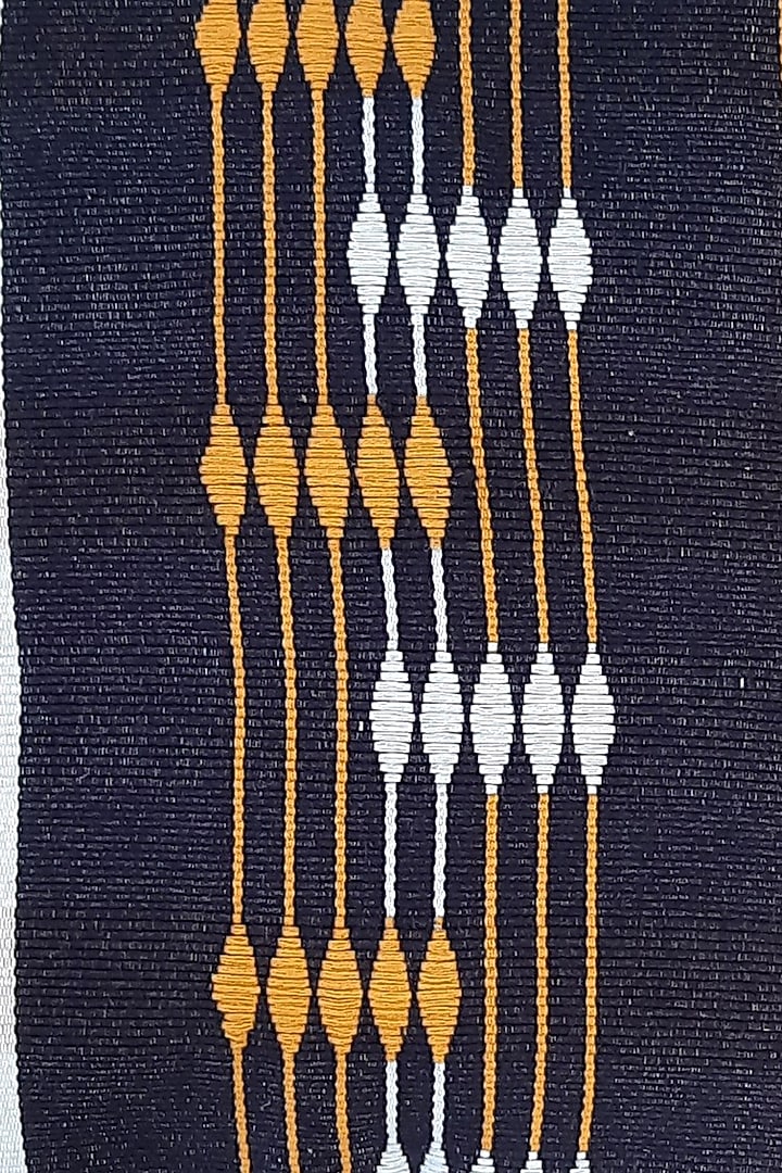 Yellow & White Cotton Handwoven Cushion Covers (Set of 2) by Chizolu at Pernia's Pop Up Shop