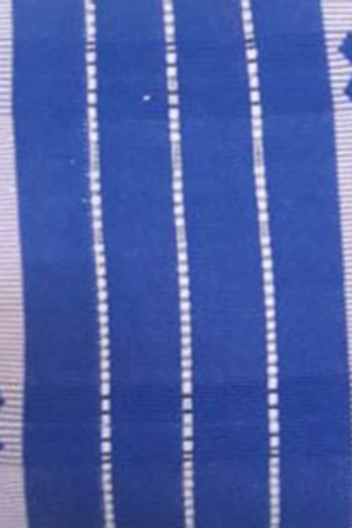 Blue Cotton Handwoven Cushion Covers (Set of 2) by Chizolu at Pernia's Pop Up Shop