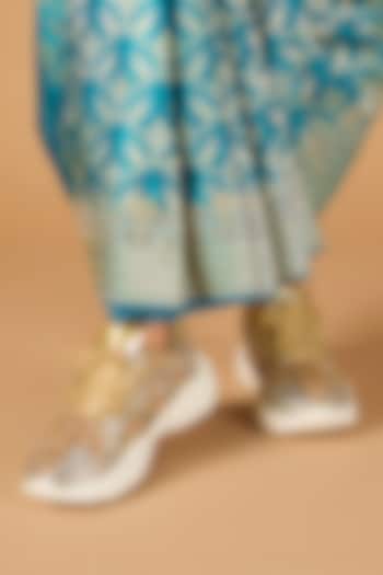 Multi-Colored Vegan Leather Embroidered Sneakers by Chal Jooti at Pernia's Pop Up Shop