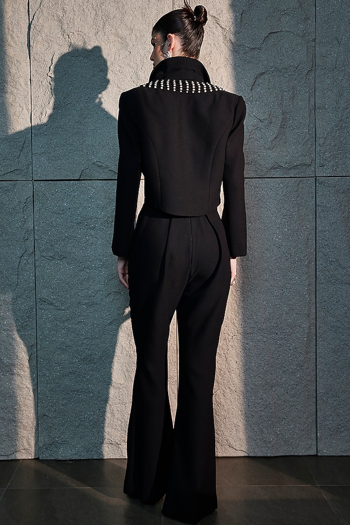Rich Black Imported Crepe Co-Ord Set by CP by Chandini and Priyanka at Pernia's Pop Up Shop