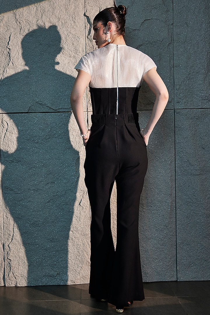 Black & White Imported Crepe Co-Ord Set by CP by Chandini and Priyanka at Pernia's Pop Up Shop