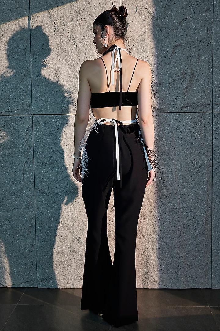Black & White Imported Crepe Co-Ord Set by CP by Chandini and Priyanka at Pernia's Pop Up Shop