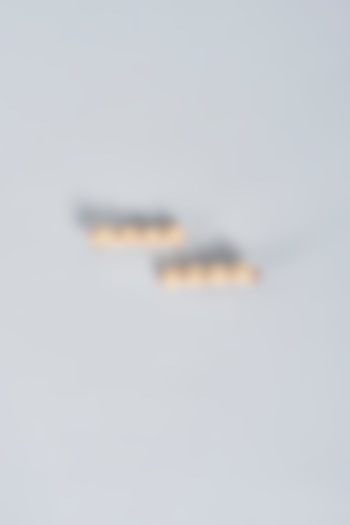 Beige Embellished Handmade Hairclips (Set of 2) For Girls by CHOKO at Pernia's Pop Up Shop