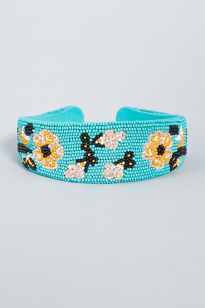 Sea Blue Handmade Hairband For Girls by CHOKO