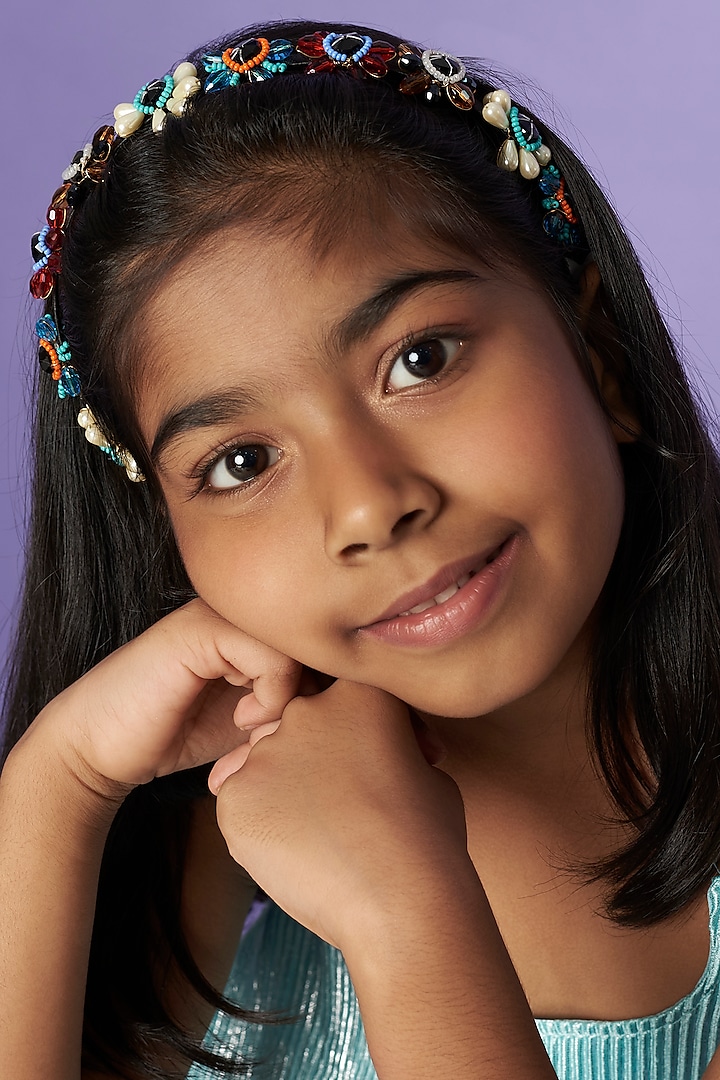 Multi-Colored Handmade Headband For Girls by CHOKO at Pernia's Pop Up Shop