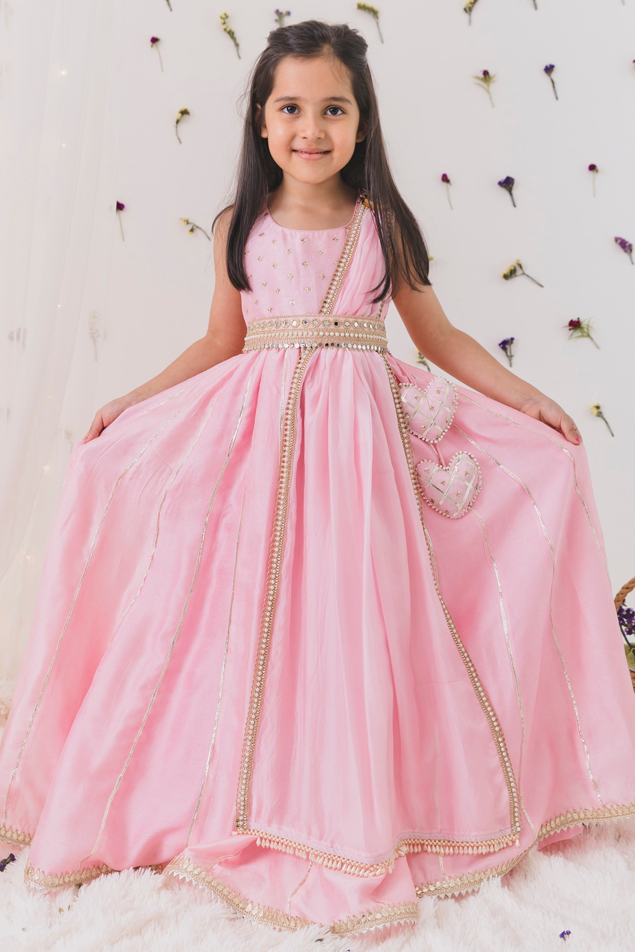 Buy Sagun Dresses Girls Gold A-Line Frock (4-5 Yrs)|Kids Wear|Girls  Frock|Kids Party Wear|Clothing Accessories|Baby Girls|Dresses|Frock| Online  at Best Prices in India - JioMart.