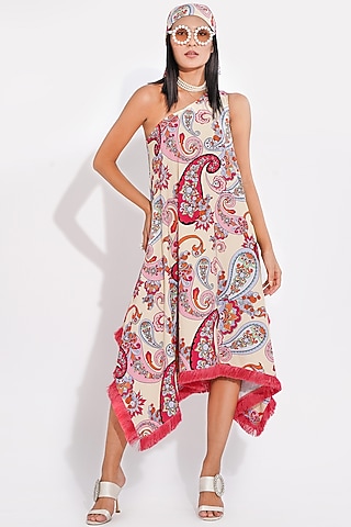 Lime Yellow Printed Dress by Choje