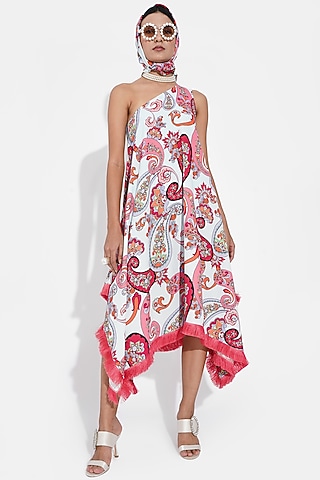Mint Blue Paisley Printed Dress by Choje