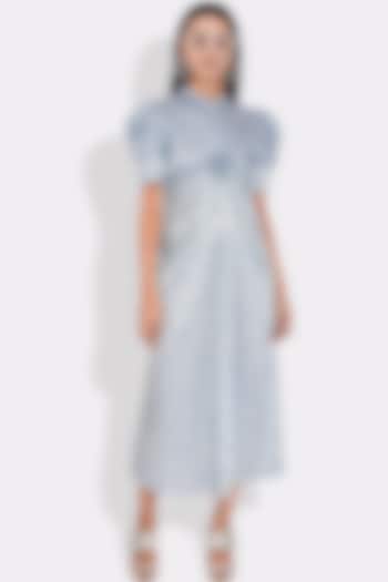Powder Blue Dress With Print by Choje