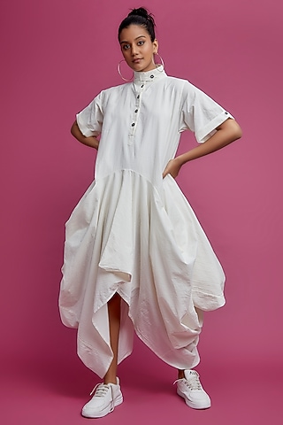 Ivory Organic Cotton Dress by Chola