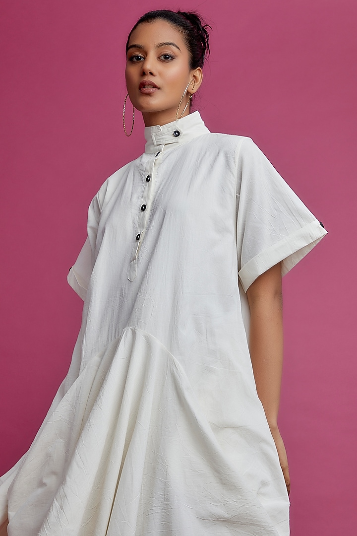 Ivory Organic Cotton Vacation Dress by Chola at Pernia's Pop Up Shop