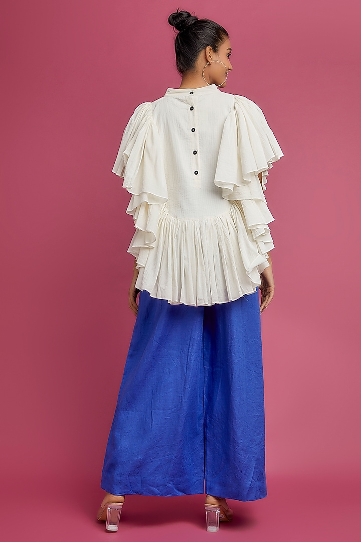 Ivory Organic Cotton Shirt by Chola at Pernia's Pop Up Shop