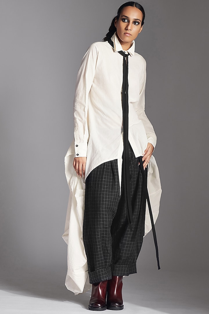 White Organic Cotton Shirt by Chola at Pernia's Pop Up Shop