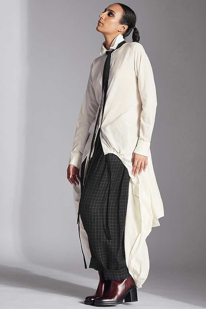 White Organic Cotton Shirt by Chola at Pernia's Pop Up Shop