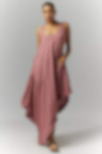 Pink Linen Vacation Dress by Chola at Pernia's Pop Up Shop
