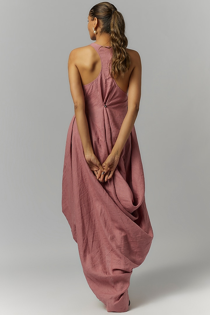Pink Linen Vacation Dress by Chola at Pernia's Pop Up Shop