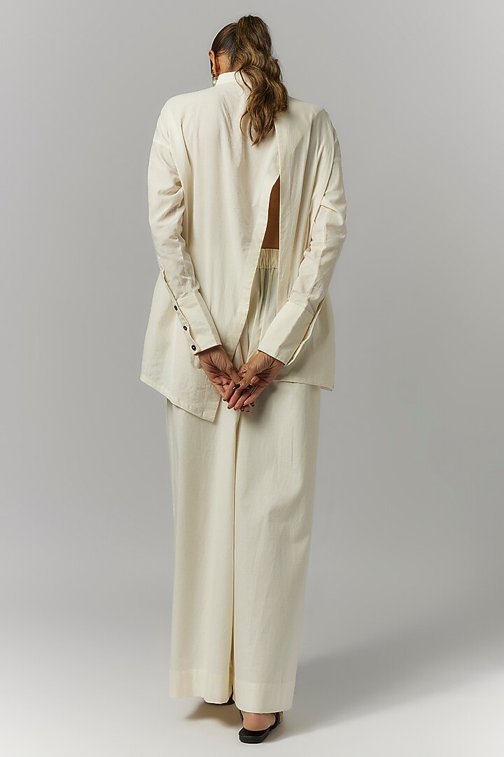 White Organic Cotton Shirt by Chola at Pernia's Pop Up Shop