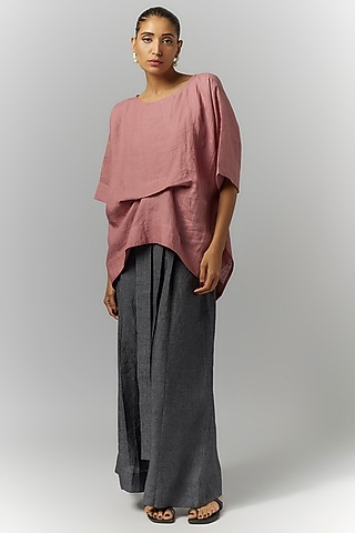 Pink Linen Top by Chola