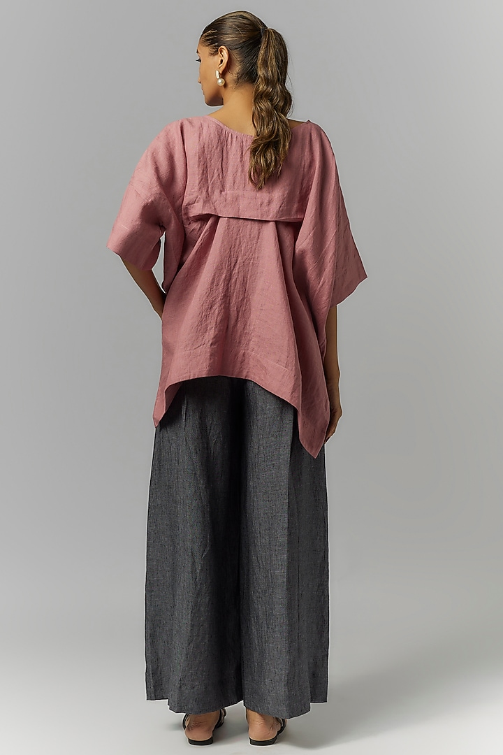 Pink Linen Top by Chola at Pernia's Pop Up Shop