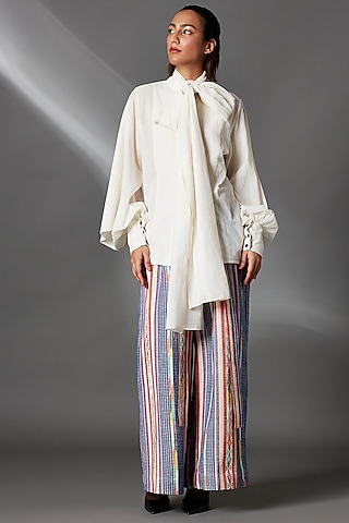 White Organic Cotton Shirt by Chola