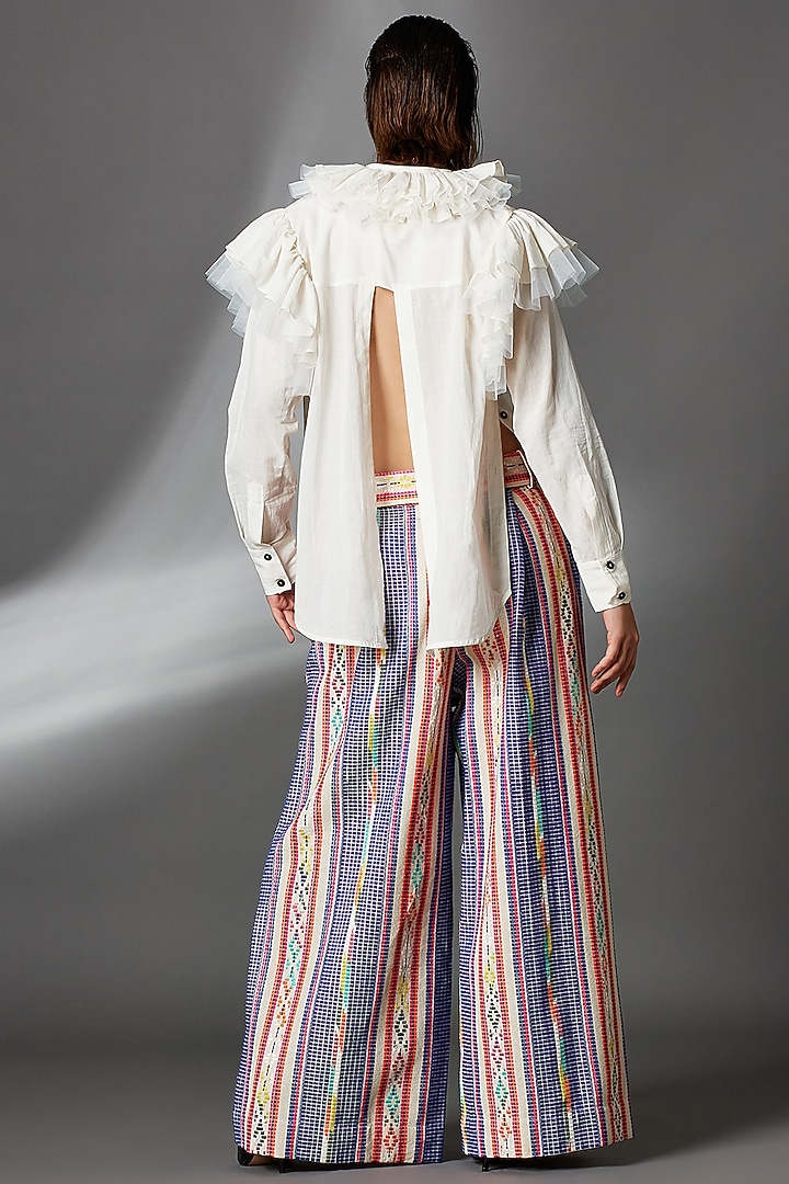 White Organic Cotton Shirt by Chola at Pernia's Pop Up Shop