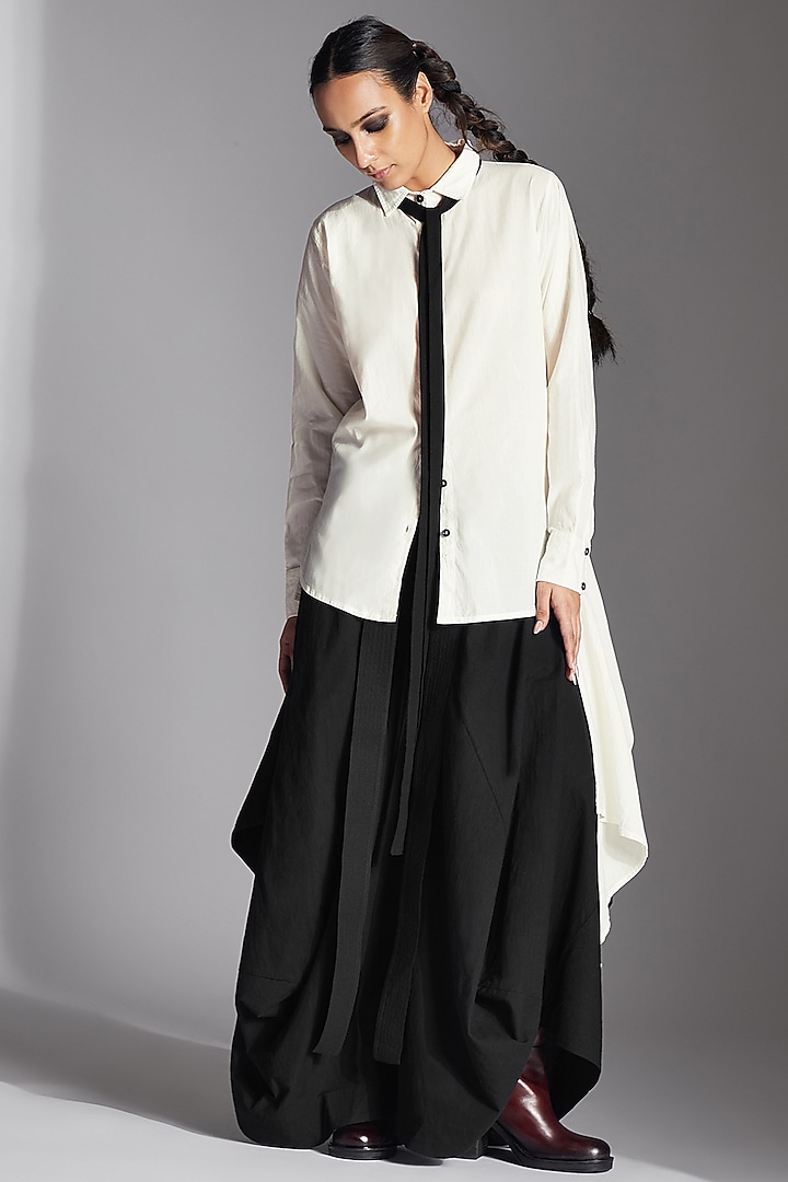 White Organic Cotton Shirt by Chola at Pernia's Pop Up Shop