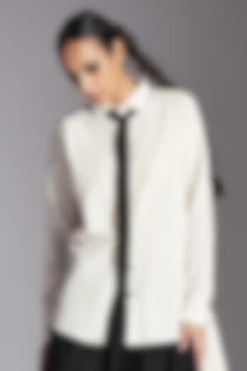 White Organic Cotton Shirt by Chola at Pernia's Pop Up Shop