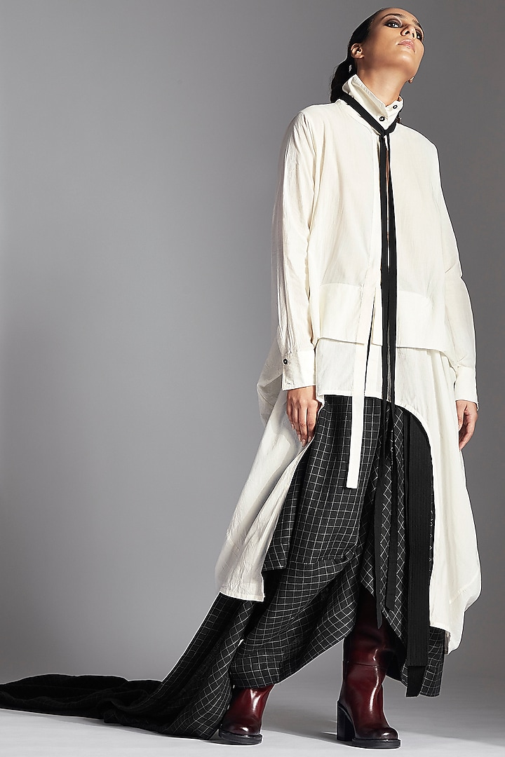 White Organic Cotton Shirt by Chola at Pernia's Pop Up Shop