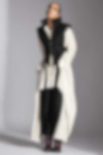 Black & White Linen Checkered Jacket by Chola at Pernia's Pop Up Shop