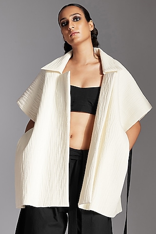 Off-White Kala Cotton Oversized Jacket by Chola