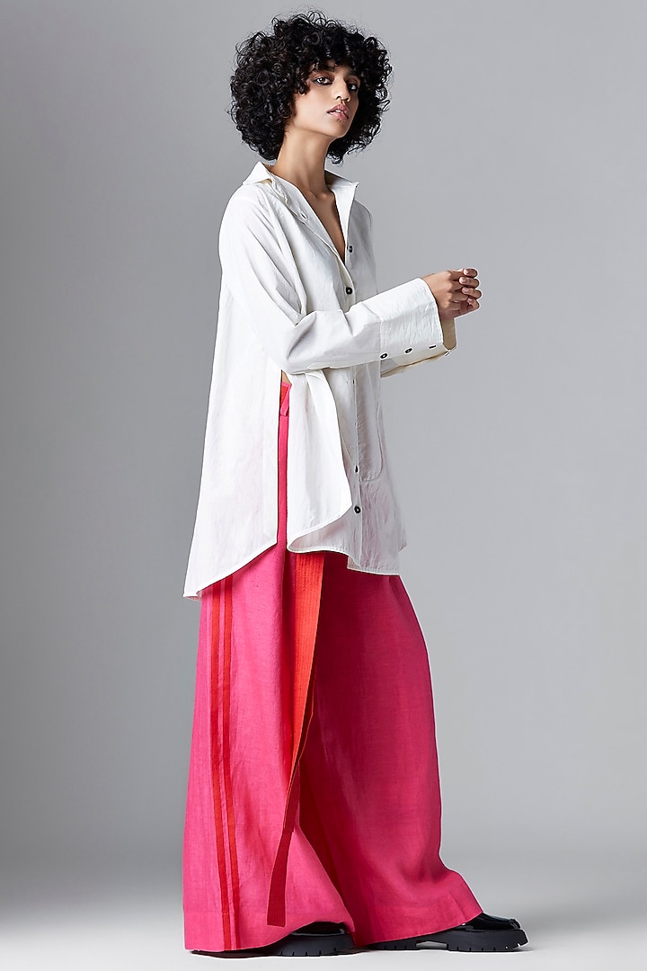 White Organic Cotton Shirt by Chola at Pernia's Pop Up Shop
