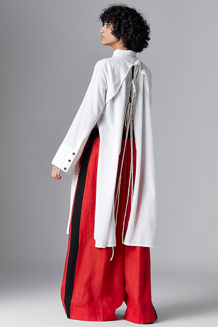 White Organic Cotton Shirt by Chola at Pernia's Pop Up Shop