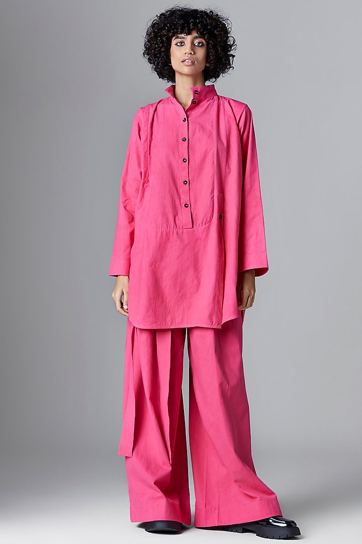 Pink Cotton Shirt by Chola