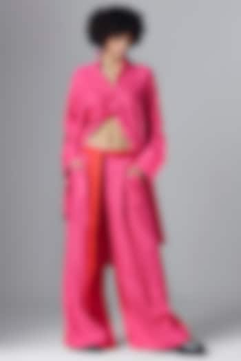 Pink Linen Trousers by Chola