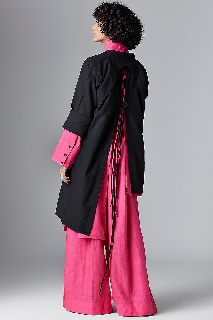 Black Organic Cotton Jacket by Chola at Pernia's Pop Up Shop