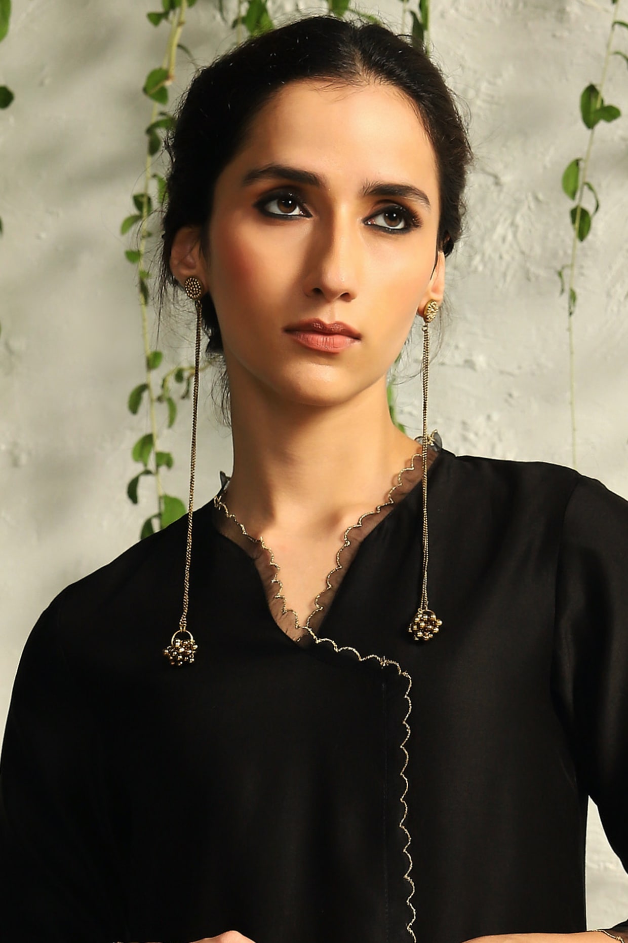 Rayon Casual Wear Kurti In Black Colour - KR5480560