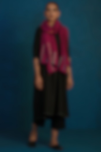 Black Embroidered Tunic Set by Charkhee at Pernia's Pop Up Shop