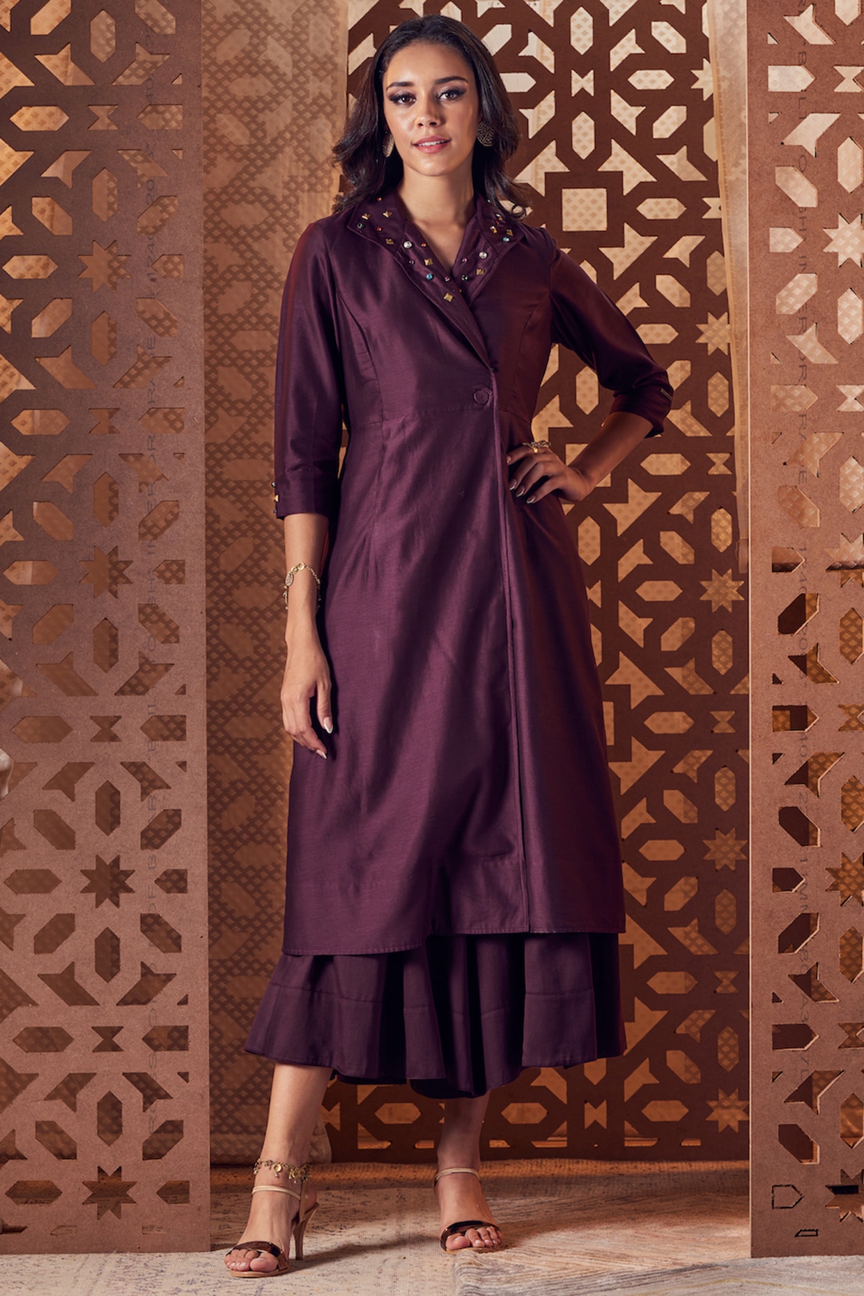 chocolate colour kurti design