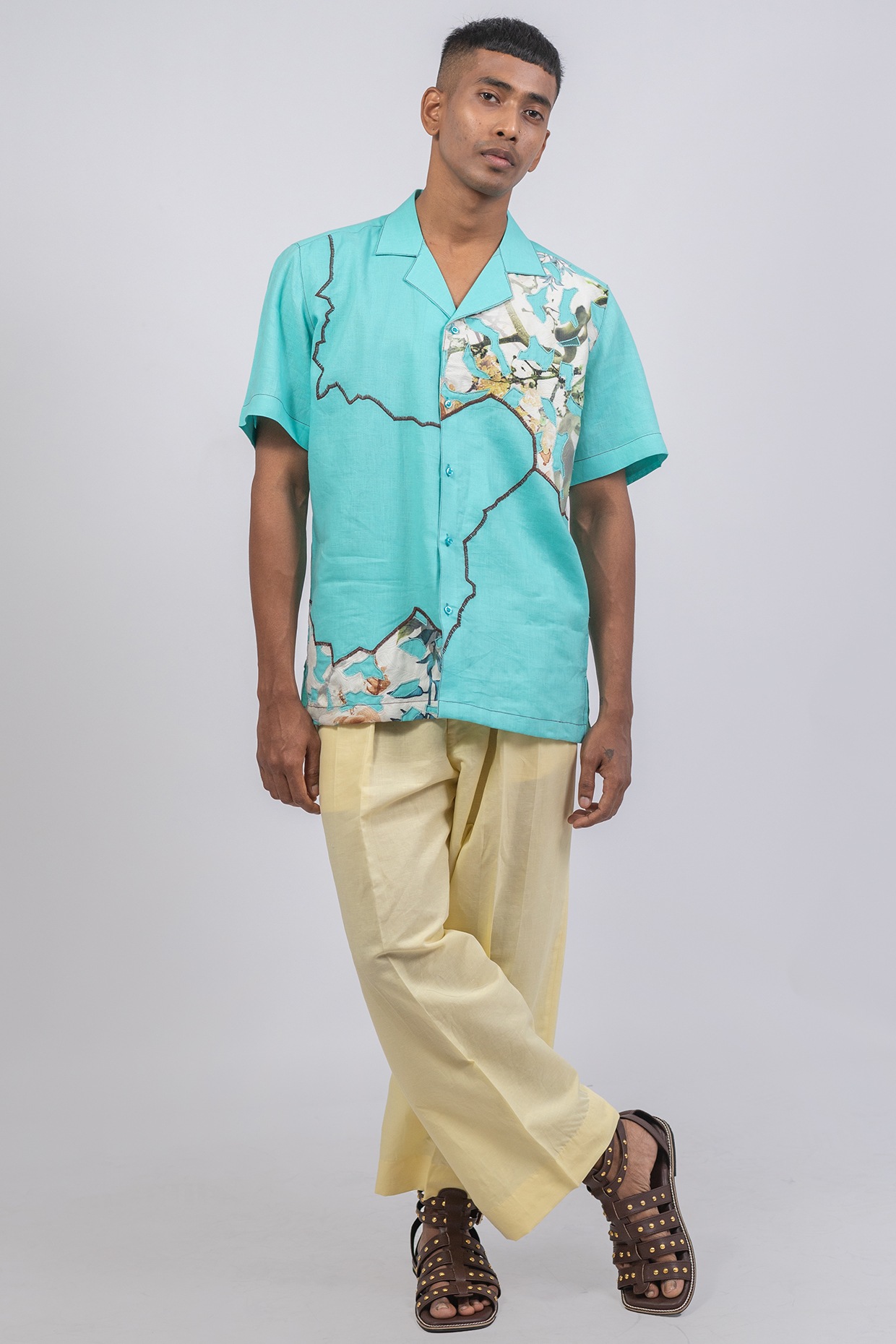 Seafoam green best sale button up shirt