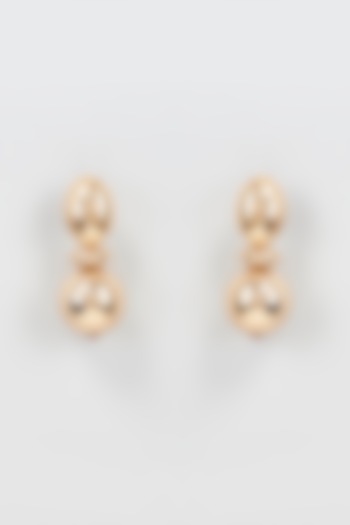 Gold Finish Dangler Earrings by CHAOTIQ BY ARTI