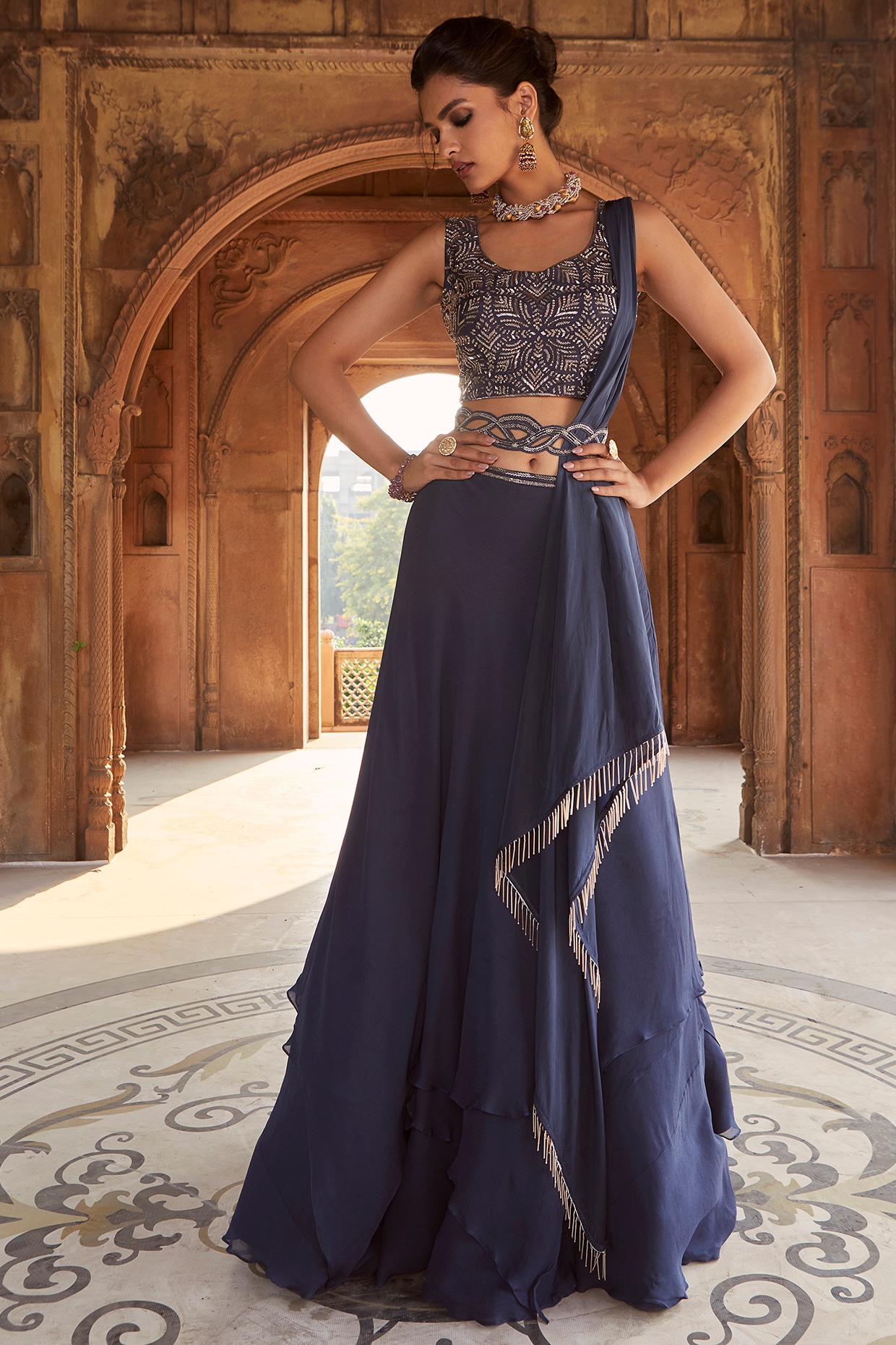 Blue Saree | Designer Blue Color Sarees Online At Best Prise...