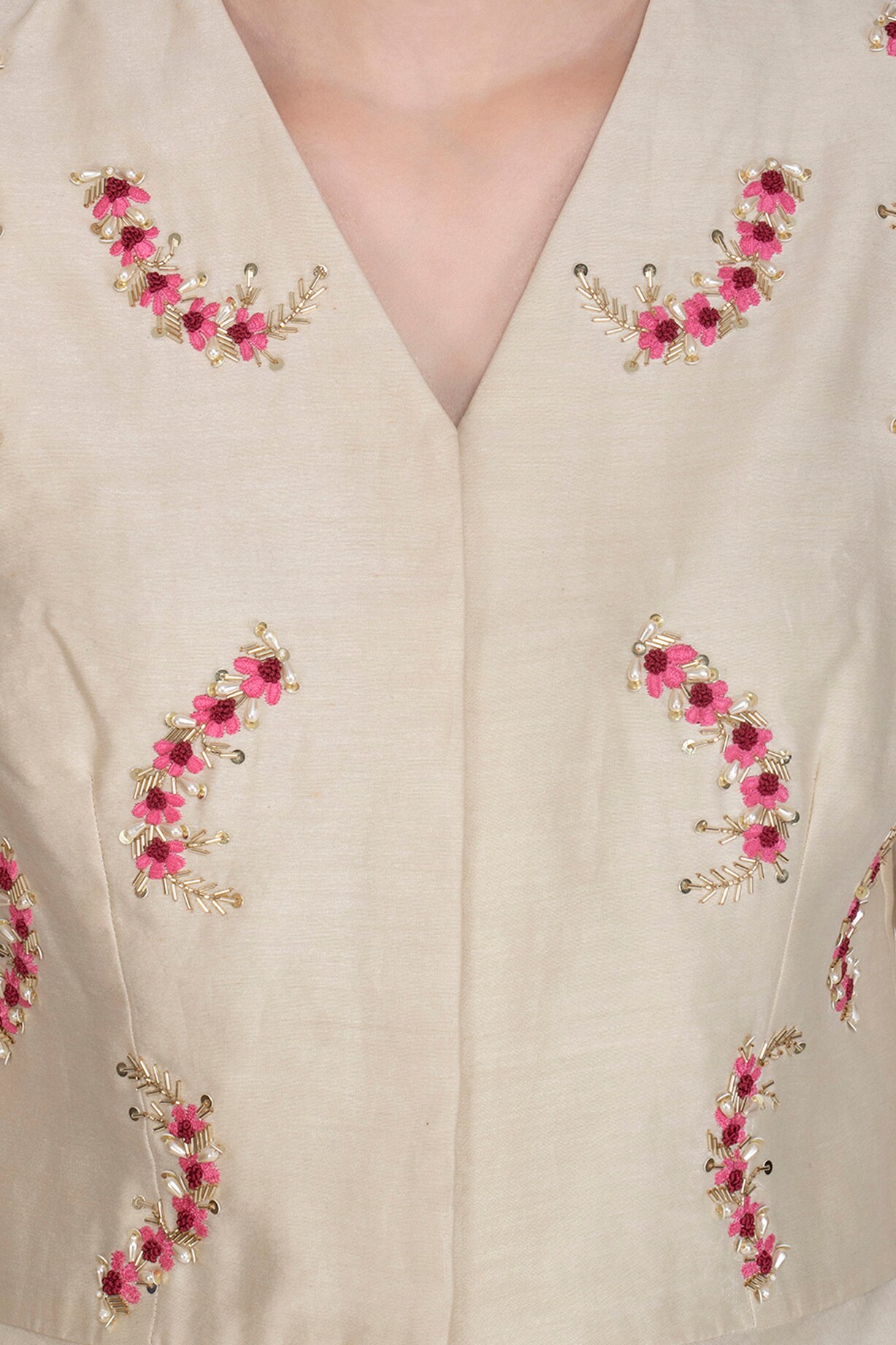 Peplum Top With Dhoti Pants main image 0