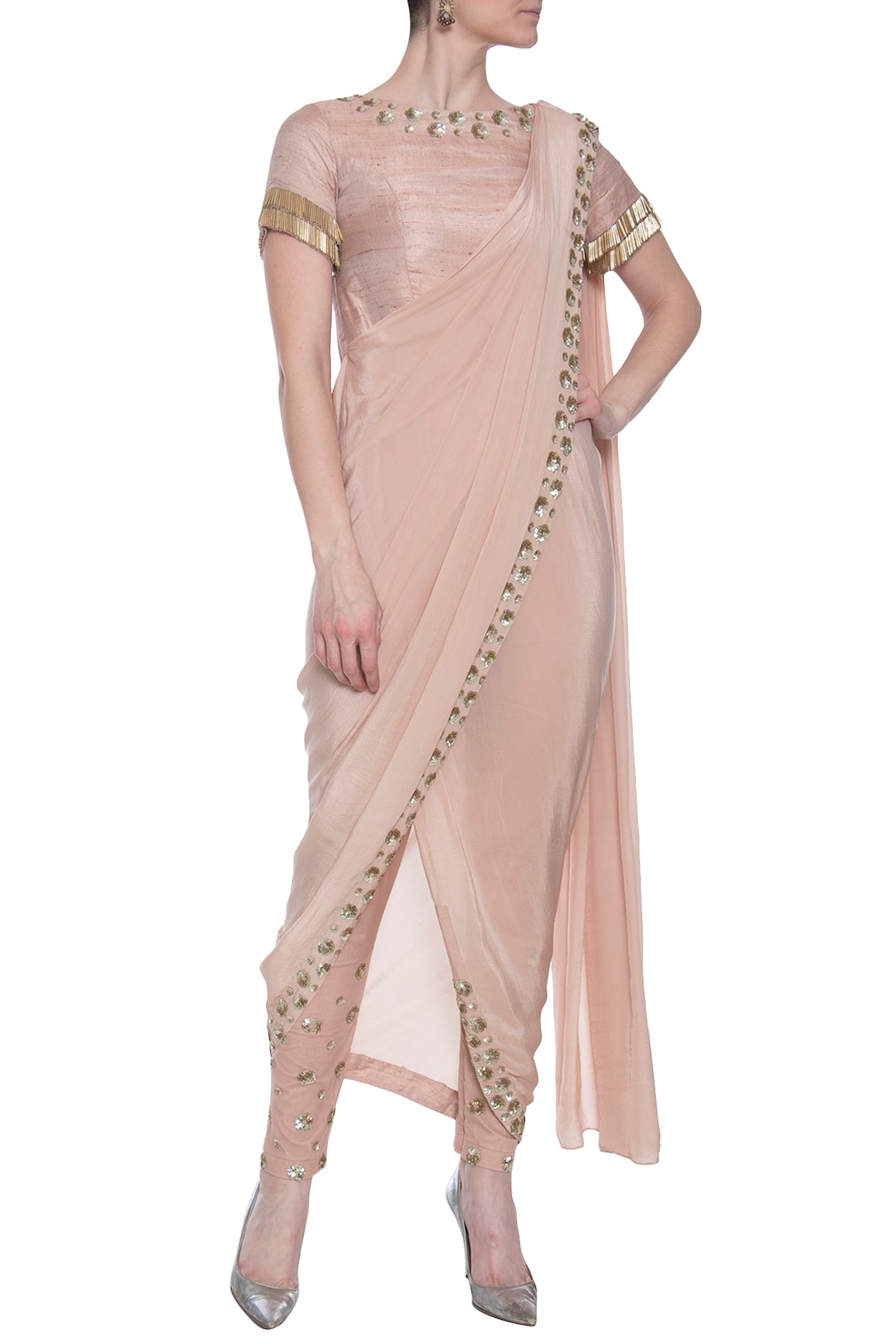 Nude Drape Saree