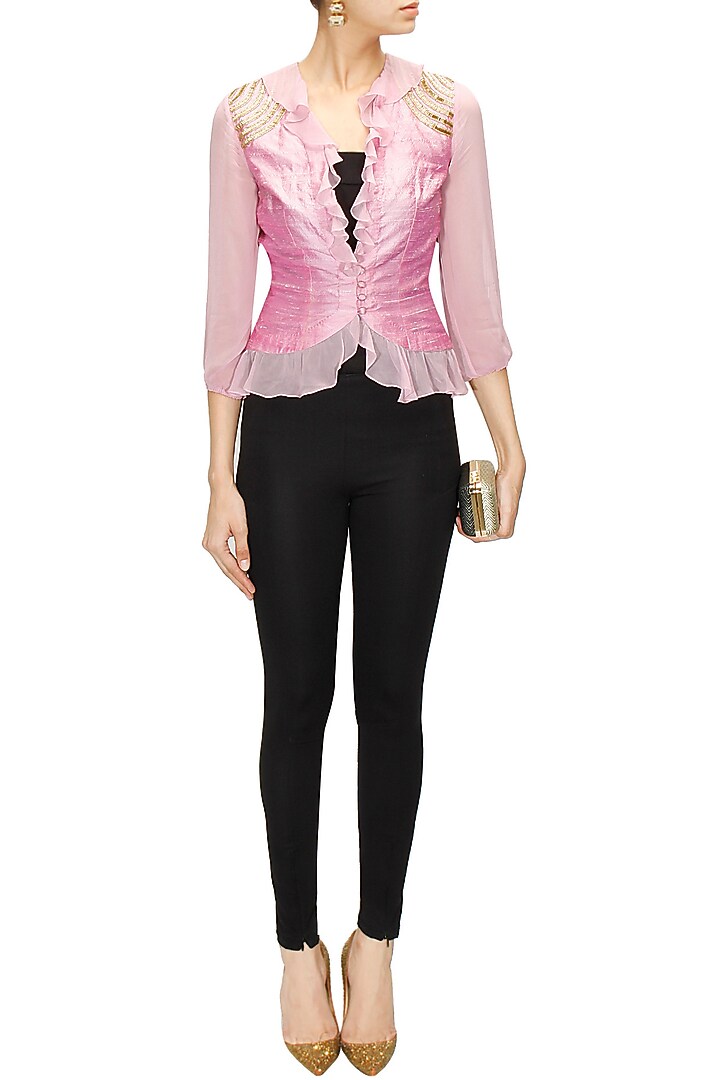 Mauve frill top available only at Pernia's Pop-Up Shop.