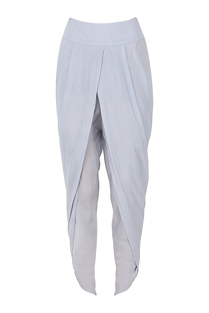 Powder blue peplum top and dhoti pants available only at Pernia's Pop Up Shop.