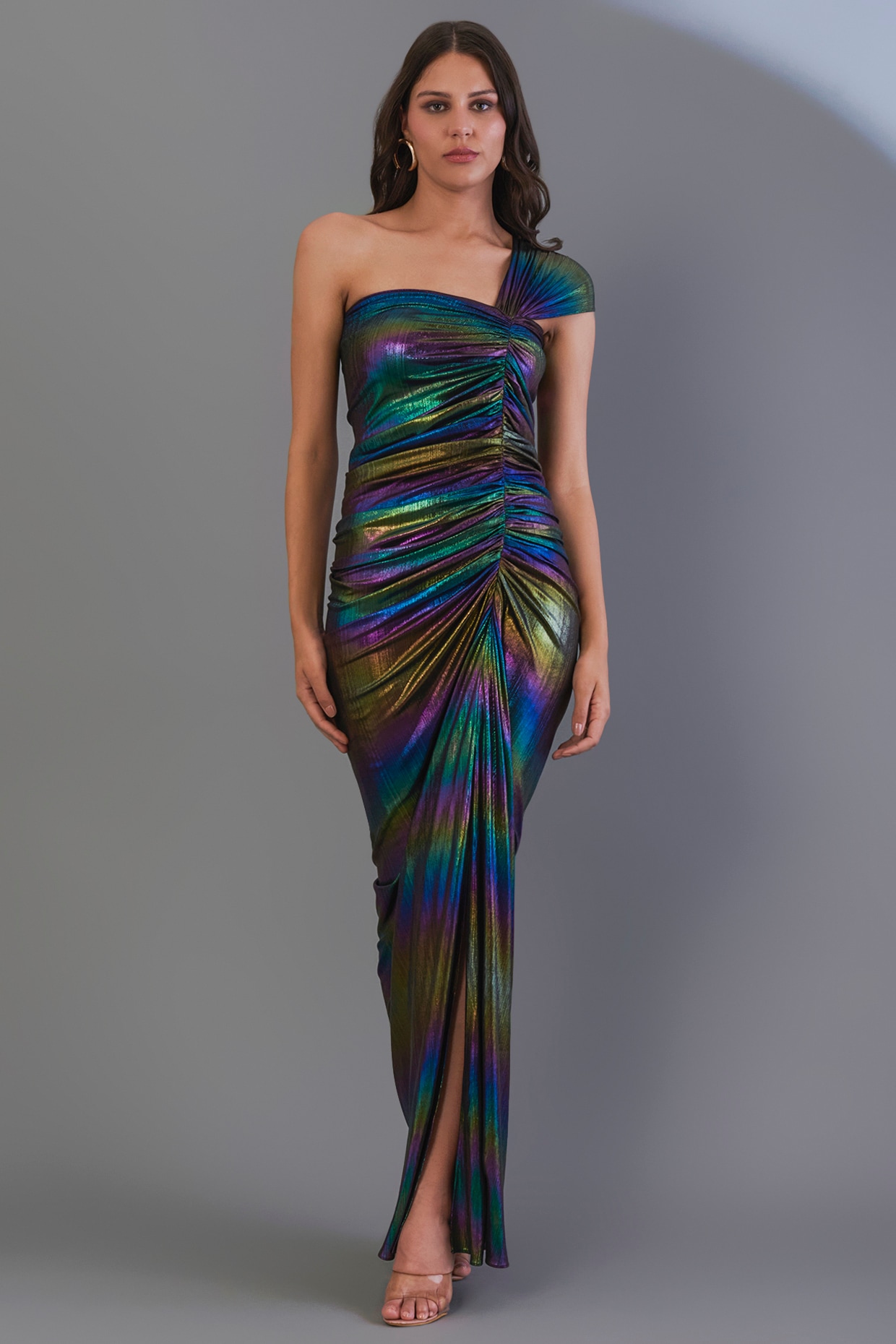 Beaded One Shoulder Formal Dresses A-Line Lace Applique Prom Dress FD3 –  Viniodress