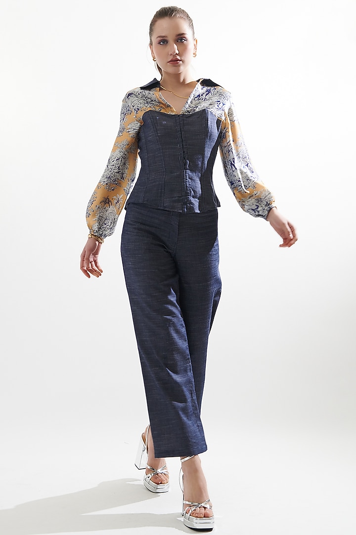 Multi-Colored Silk Printed Co-Ord Set by Cin Cin at Pernia's Pop Up Shop