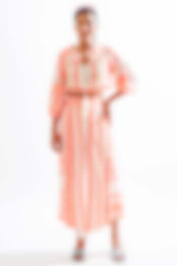 Neon Orange Printed Co-Ord Set by Cin Cin at Pernia's Pop Up Shop