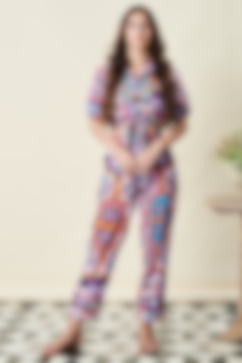 Purple Cotton Co-ord Set by Cin Cin at Pernia's Pop Up Shop