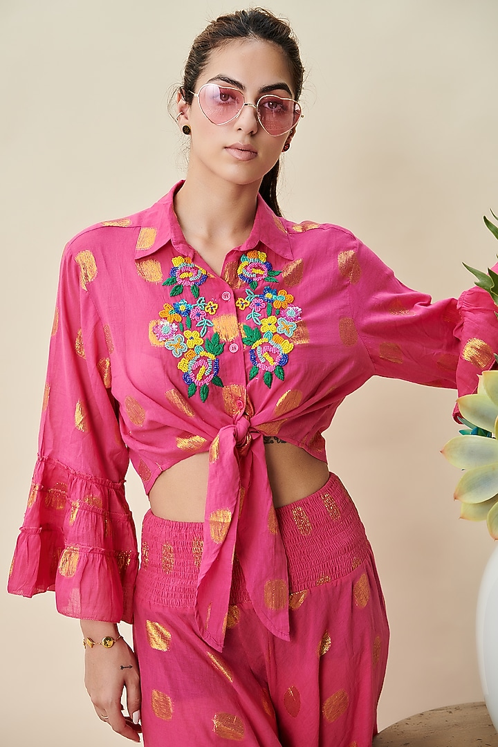 Pink Cotton Co-ord Set by Cin Cin at Pernia's Pop Up Shop